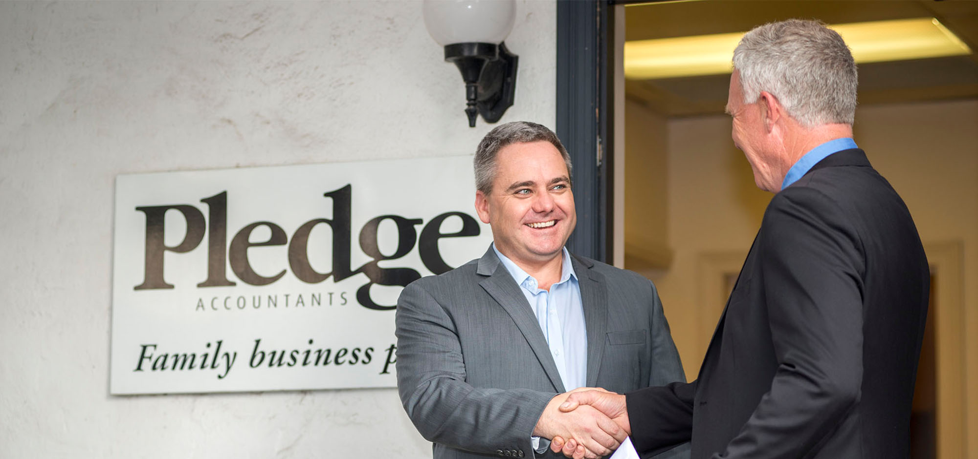 Ben from Pledge Accounting with a happy client